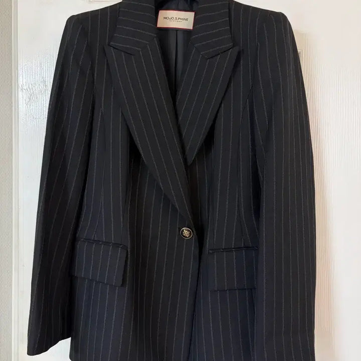 [BUNJANG] MojoSphin Striped Jacket (Size 55) / 모조에스핀 스트라이프 자켓 55사이즈