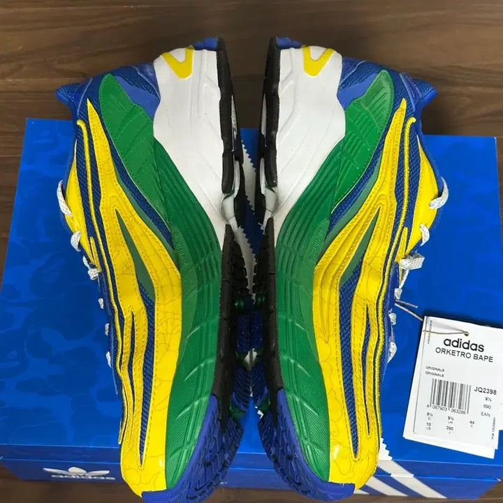 [BUNJANG] BAPE Adidas Orketro Green Power Blue Sneakers / 급처[280]베이프 아디다스 오르케트로