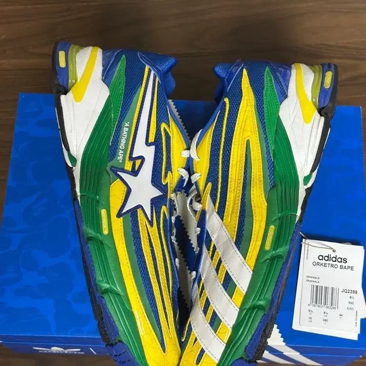 [BUNJANG] BAPE Adidas Orketro Green Power Blue Sneakers / 급처[280]베이프 아디다스 오르케트로