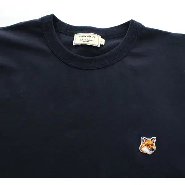 [BUNJANG] Maison Kitsune Unisex L Fox Patch Short Sleeve T-shirt / 메종키츠네 B5912 공용L 여우패치 반팔 티셔츠 구스몰