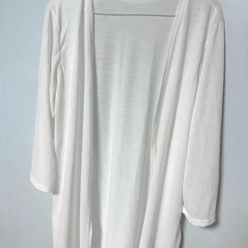 [BUNJANG] White Long Cardigan / 화이트 롱가디건