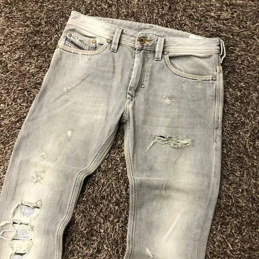 [BUNJANG] Diesel THANAZ Washed Distressed Denim Pants / 28 디젤 THANAZ 워싱 디스 그레니 데님 팬츠