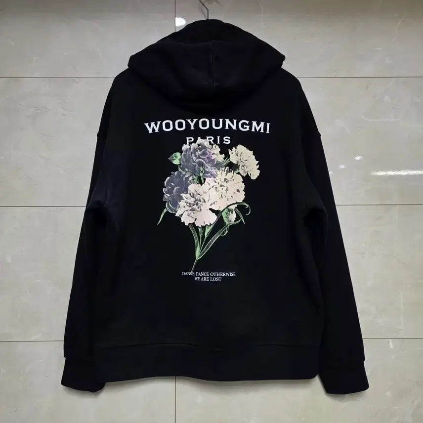 [BUNJANG] Wooyoungmi Flower Back Logo Hoodie / {클로젯}[48][새상품급]우영미 플라워 백로고 후드티