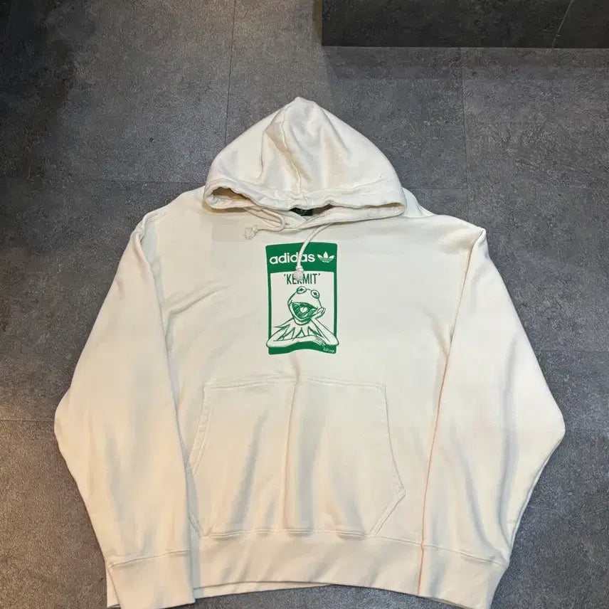 [BUNJANG] Adidas Disney Kermit Hoodie 2XL / 아디다스 디즈니 콜라보 커밋 후드티 2XL사이즈