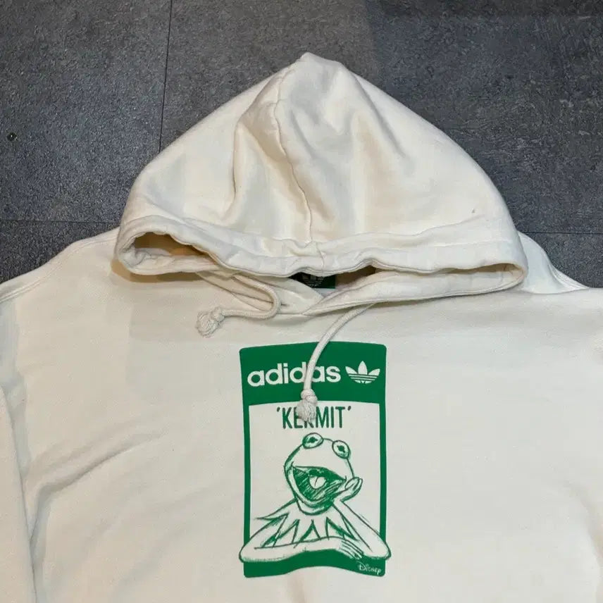 [BUNJANG] Adidas Disney Kermit Hoodie 2XL / 아디다스 디즈니 콜라보 커밋 후드티 2XL사이즈