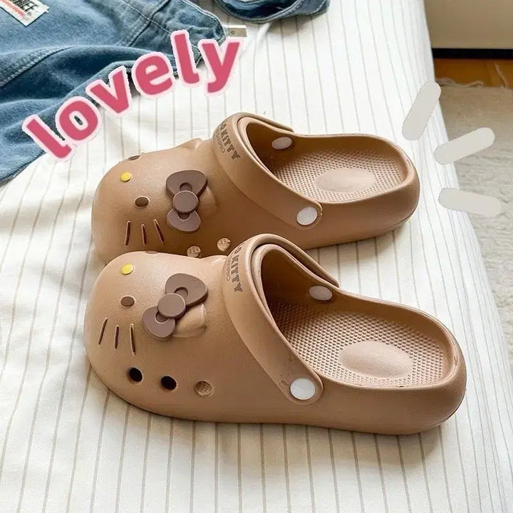 [SOLD OUT] 키티  얼굴 슬리퍼