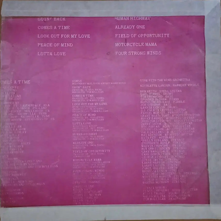 [BUNJANG] Neil Young Comes A Time LP / 닐영 Comes A Time 앨범 LP