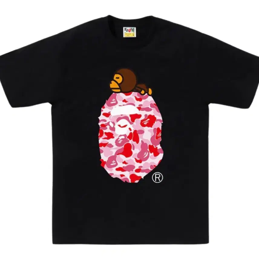 [SOLD OUT] Bape 베이프 핑크 카모 반팔 티셔츠 S