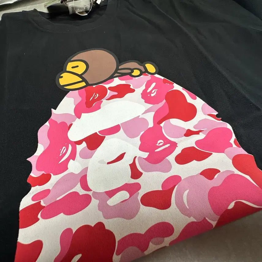 [SOLD OUT] Bape 베이프 핑크 카모 반팔 티셔츠 S