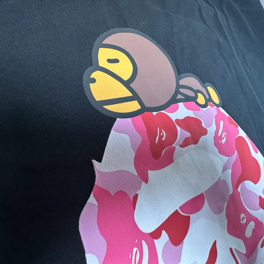 [SOLD OUT] Bape 베이프 핑크 카모 반팔 티셔츠 S