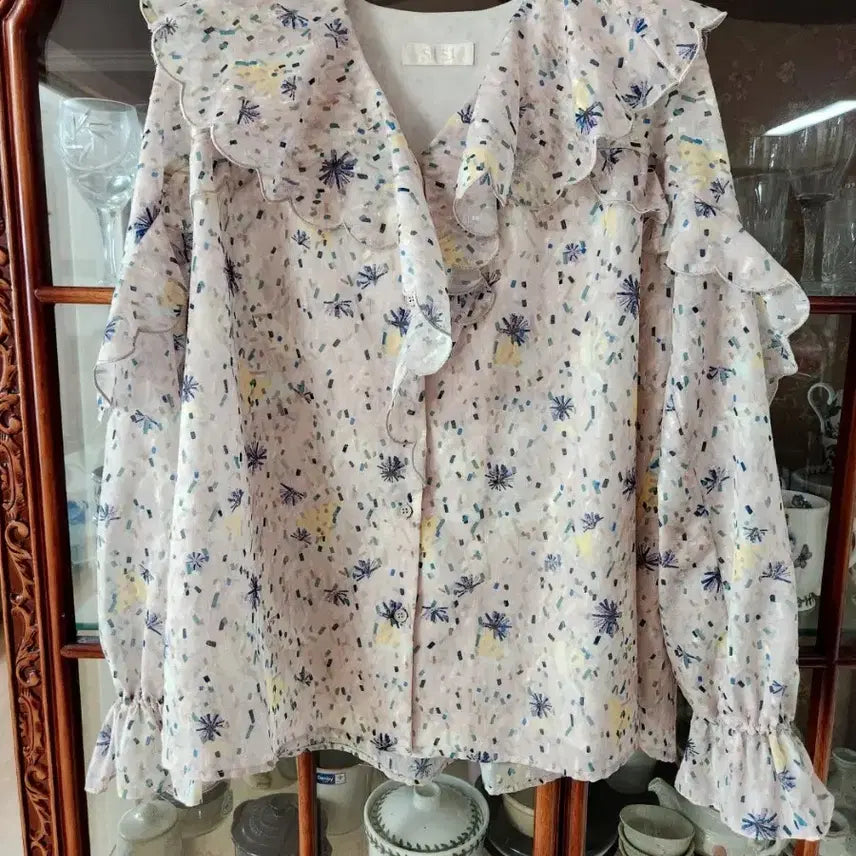 [BUNJANG] SJSJ Ruffle Blouse - Women&