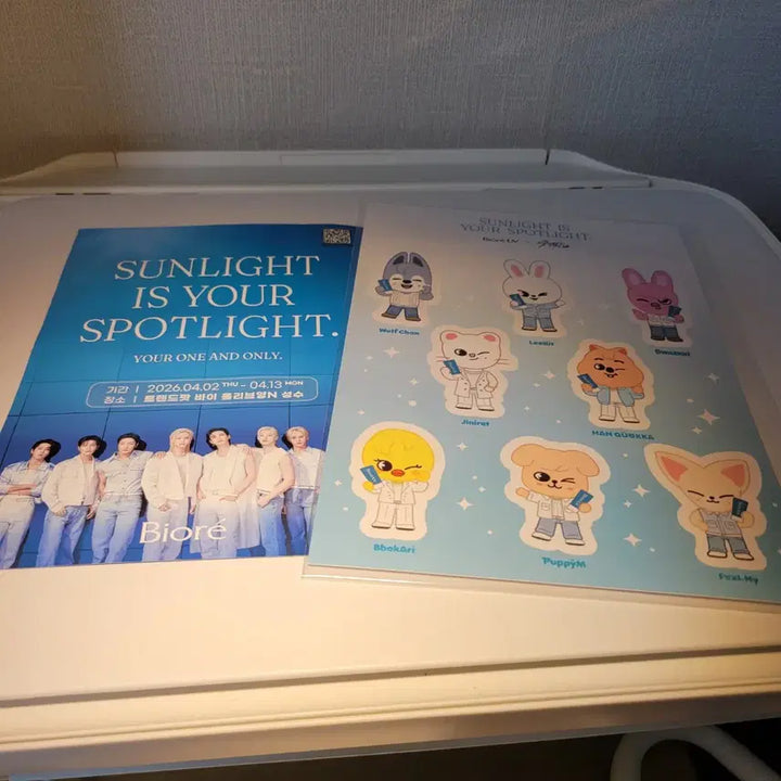 [BUNJANG] Stray Kids Biore Collaboration Photo Sticker &amp; Pamphlet / 스트레이키즈 스키주 비오레 콜라보 포토 스티커와 팜플렛