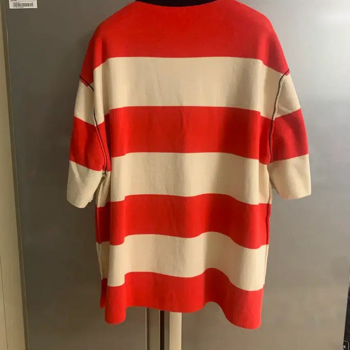 [BUNJANG] SUNNEI Striped Knit Polo Shirt / SUNNEI 써메이 스트라이프 니트 폴로 티셔츠