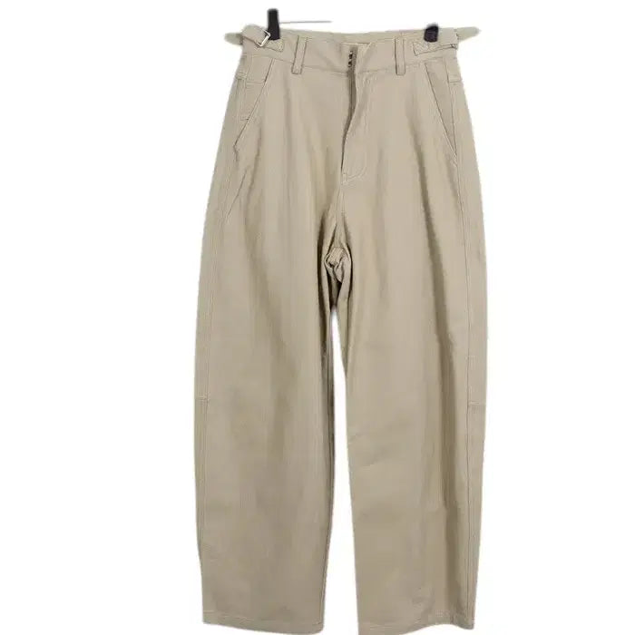 [BUNJANG] LAKE Side Buckle 100% Cotton Pants / 여성F/ 국내제작 LAKE 사이드 버클 면100 코튼 팬츠BG 21-97