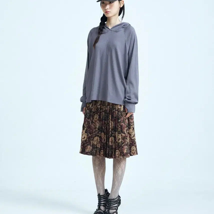 [BUNJANG] Colocynth MARCA Pleats Skirt Flower / 콜로신스 MARCA PLEATS SKIRT FLOWER