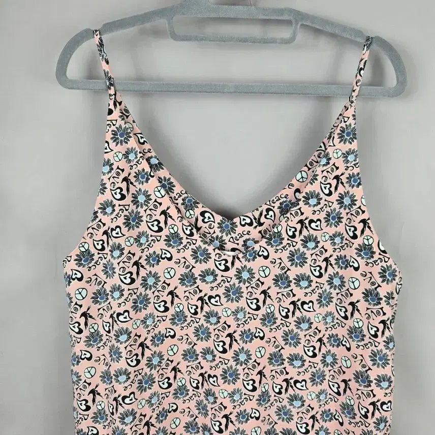 [BUNJANG] OZZOK F Love &amp; Peace Pink Bustier Long Dress / [무료배송]오조크 F 여성 러브앤피스 핑크  뷔스티에 롱 원피스