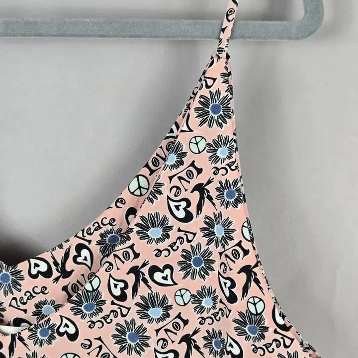 [BUNJANG] OZZOK F Love &amp; Peace Pink Bustier Long Dress / [무료배송]오조크 F 여성 러브앤피스 핑크  뷔스티에 롱 원피스