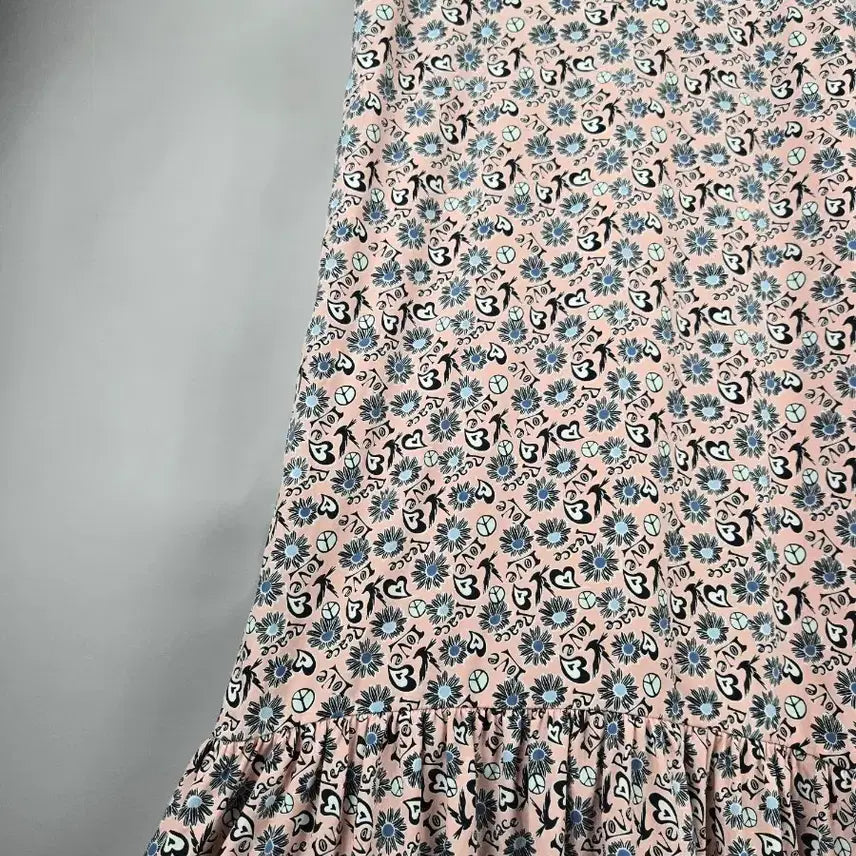 [BUNJANG] OZZOK F Love &amp; Peace Pink Bustier Long Dress / [무료배송]오조크 F 여성 러브앤피스 핑크  뷔스티에 롱 원피스