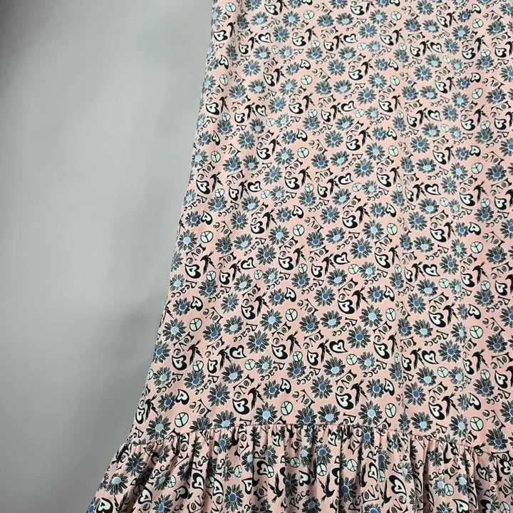 [BUNJANG] OZZOK F Love &amp; Peace Pink Bustier Long Dress / [무료배송]오조크 F 여성 러브앤피스 핑크  뷔스티에 롱 원피스