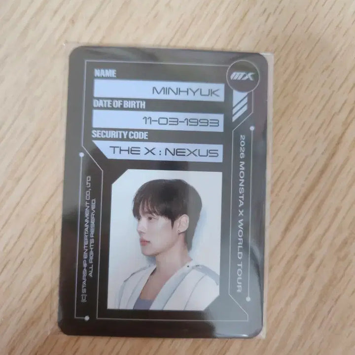 [SOLD OUT] 몬스타엑스 더 넥서스  포카홀더 포토카드 민혁