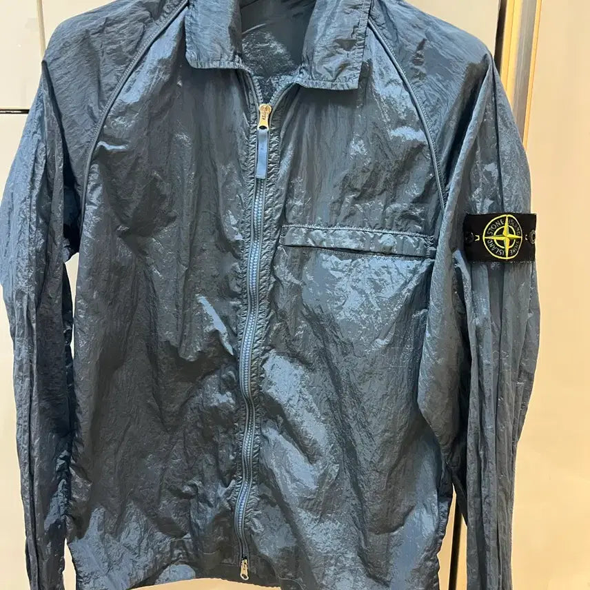 [BUNJANG] Stone Island Blue Nylon Jacket (M) / 23fw 스톤아일랜드 블루나일론자켓 100-105 (새상품급)
