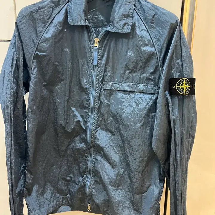 [BUNJANG] Stone Island Blue Nylon Jacket (M) / 23fw 스톤아일랜드 블루나일론자켓 100-105 (새상품급)