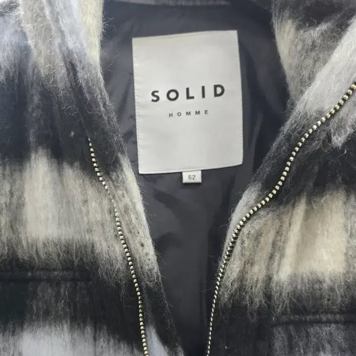 [BUNJANG] SOLID HOMME Check Padded Vest / SOLID HOMME 체크 패딩 베스트 52(110)
