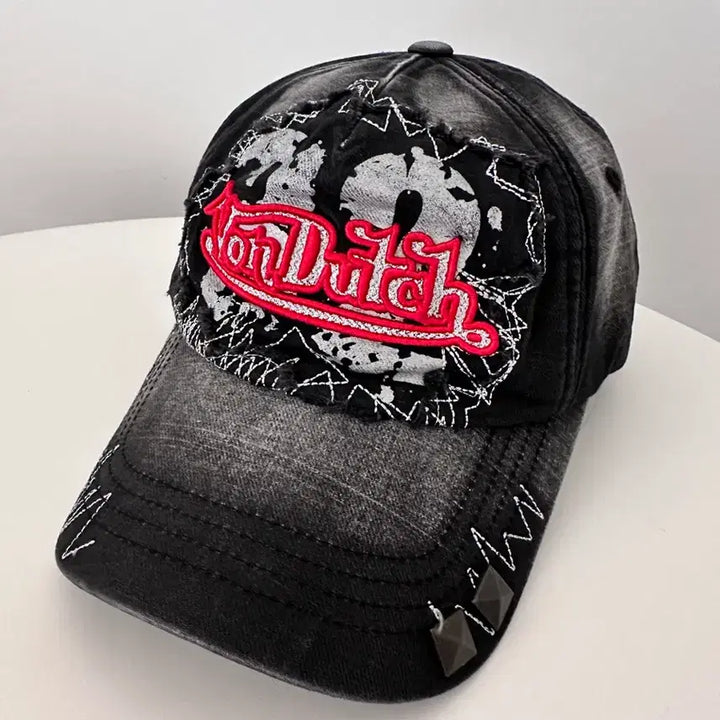 [BUNJANG] BONDI PROJECT Vintage Distressed Ball Cap Grey / 본더치 빈티지 디스트로이드 볼캡 그레이