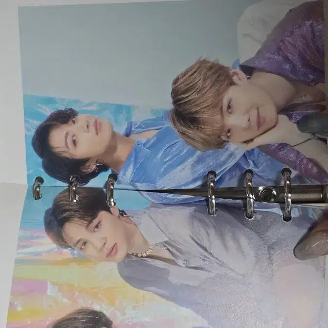 [BUNJANG] BTS V Diary PVC Binder + Tae-hyung Keyring / 방탄소년단 BTS 다이어리 꾸미기 PVC 바인더 + 태형 키링