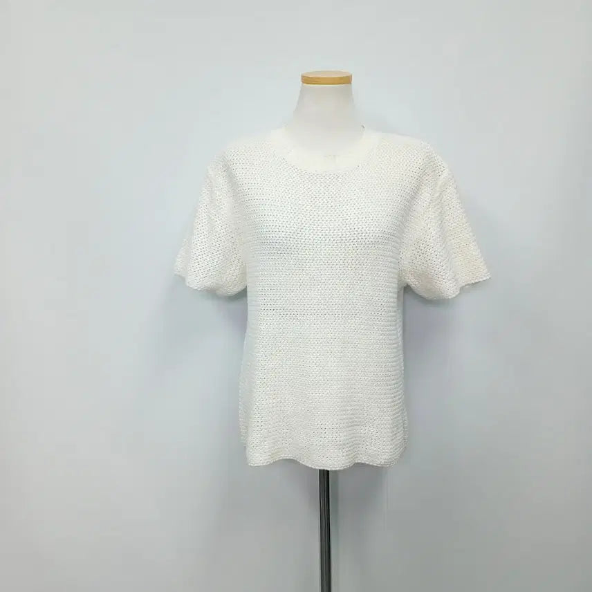 [BUNJANG] MONGDOL 22SS Cropped Short-Sleeved Knit Top (Size 55) / MONGDOL 22SS 크롭 반팔 니트 텍스처 55