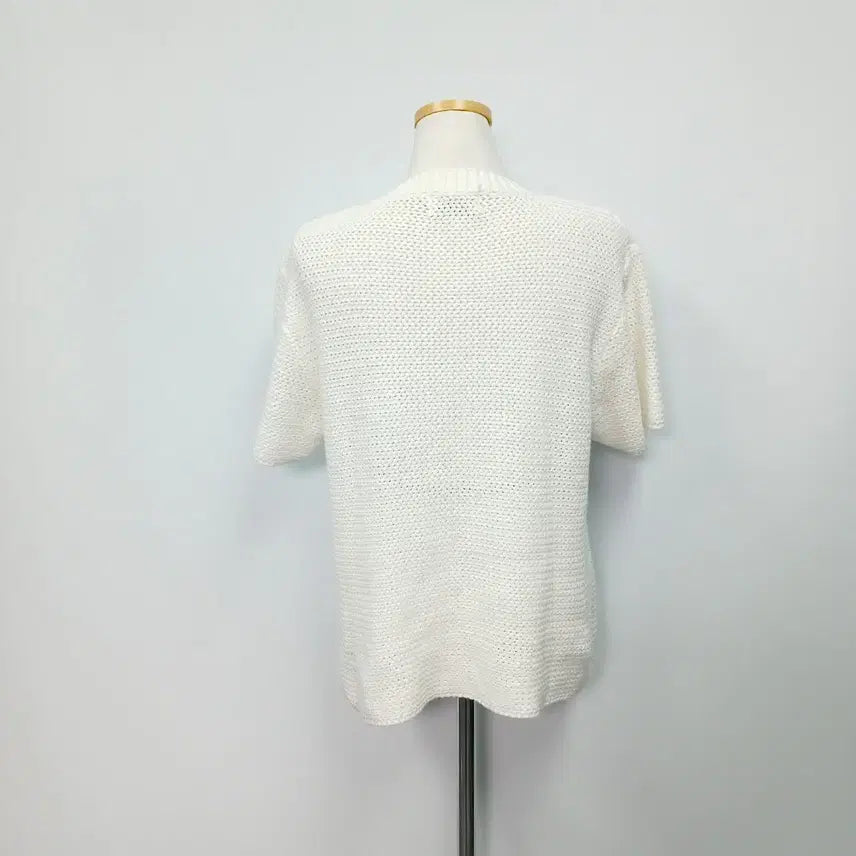 [BUNJANG] MONGDOL 22SS Cropped Short-Sleeved Knit Top (Size 55) / MONGDOL 22SS 크롭 반팔 니트 텍스처 55