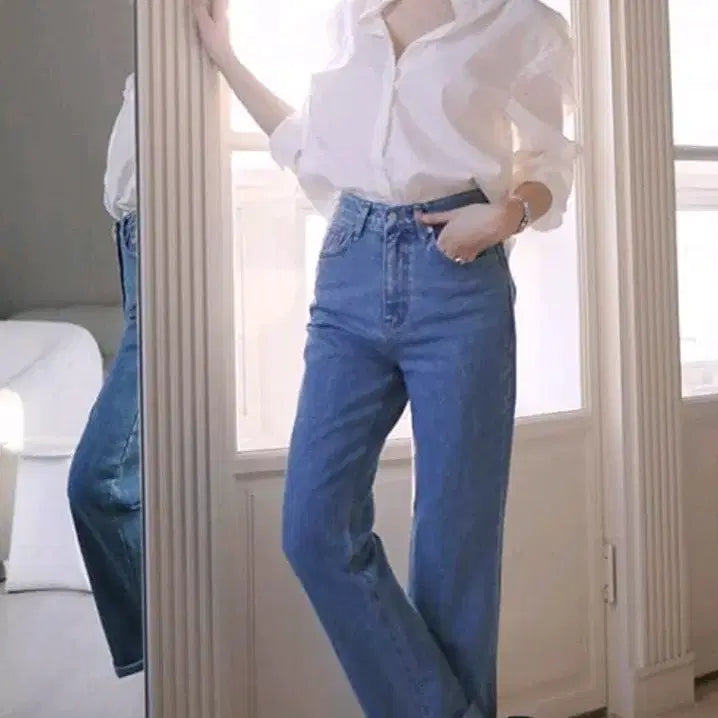 [BUNJANG] Straight Fit Denim Jeans / 스트레이트핏 데님