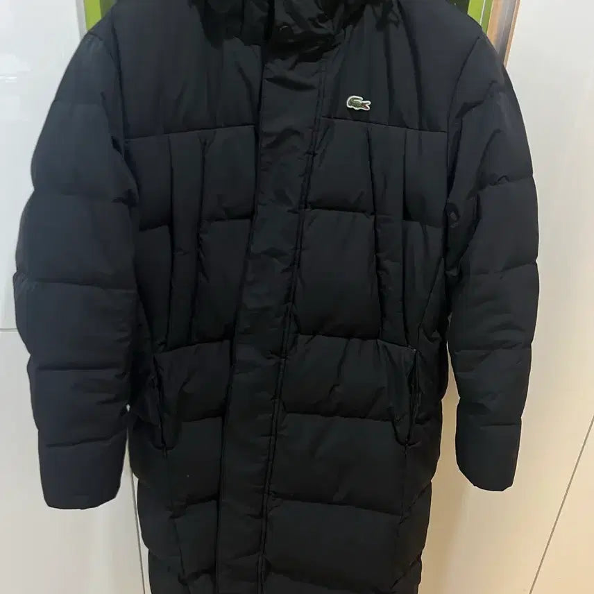 [BUNJANG] Lacoste Duck Down Long Padded Jacket / 라코스테 롱패딩 덕다운 100-슬림105