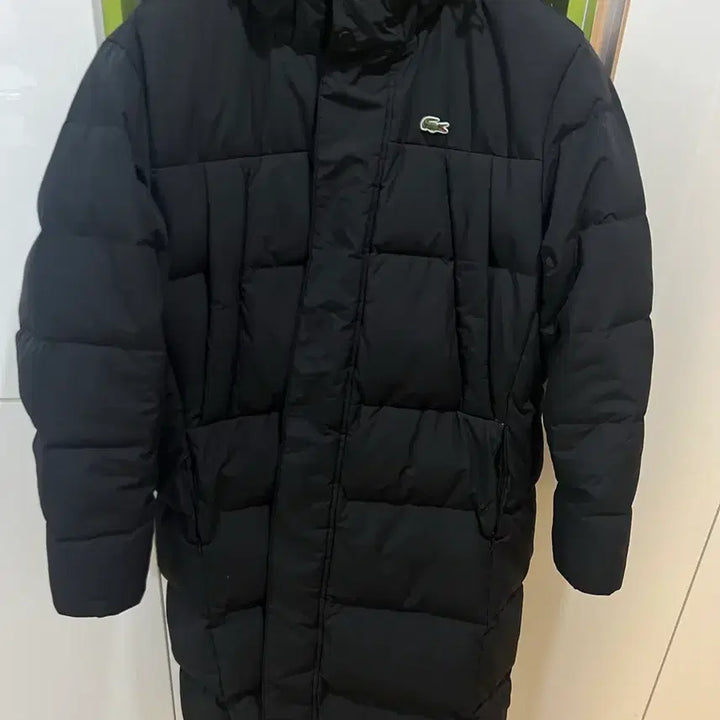 [BUNJANG] Lacoste Duck Down Long Padded Jacket / 라코스테 롱패딩 덕다운 100-슬림105
