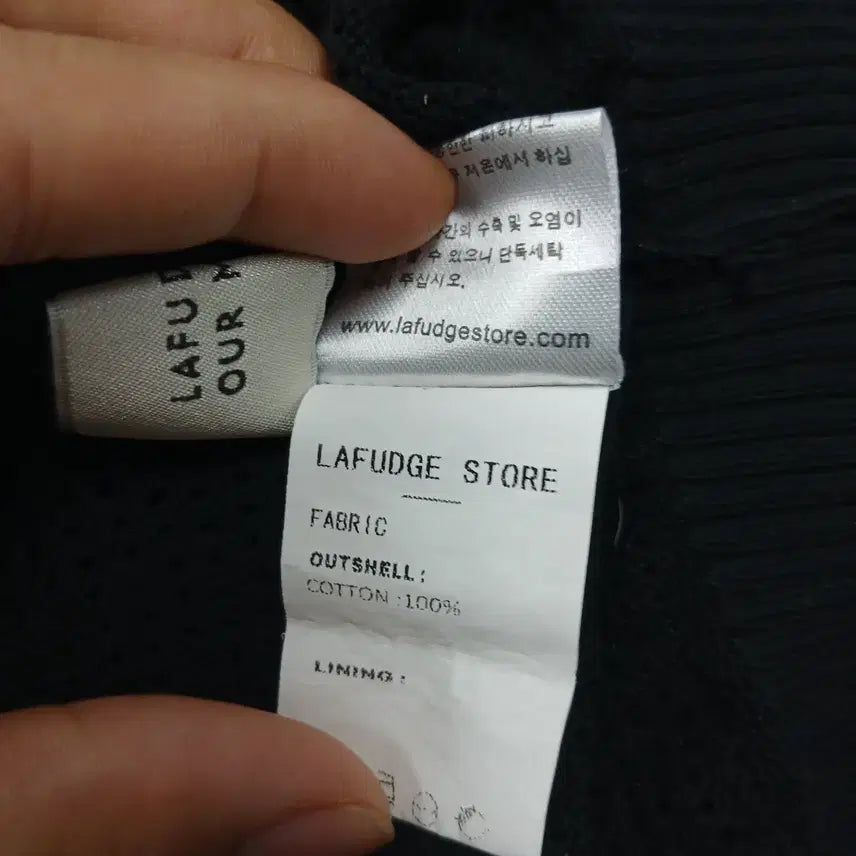 [BUNJANG] Lafarge Store Oversized Knit Polo Shirt / 라퍼지스토어 반팔 카라 니트 오버핏 95