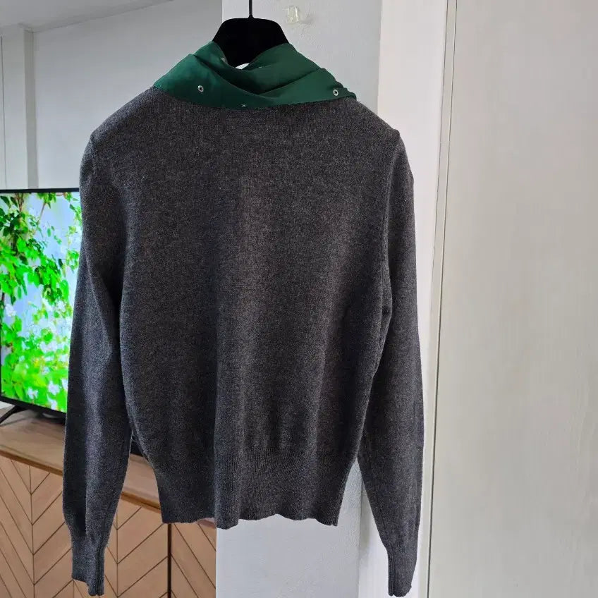 [SOLD OUT] 스카프 가디건/초록실크 스카프 가디건