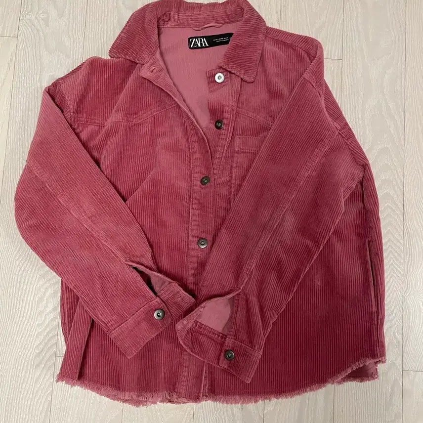 [BUNJANG] Zara Corduroy Pink Jacket / Zara 자라 코듀로이 핑크 자켓
