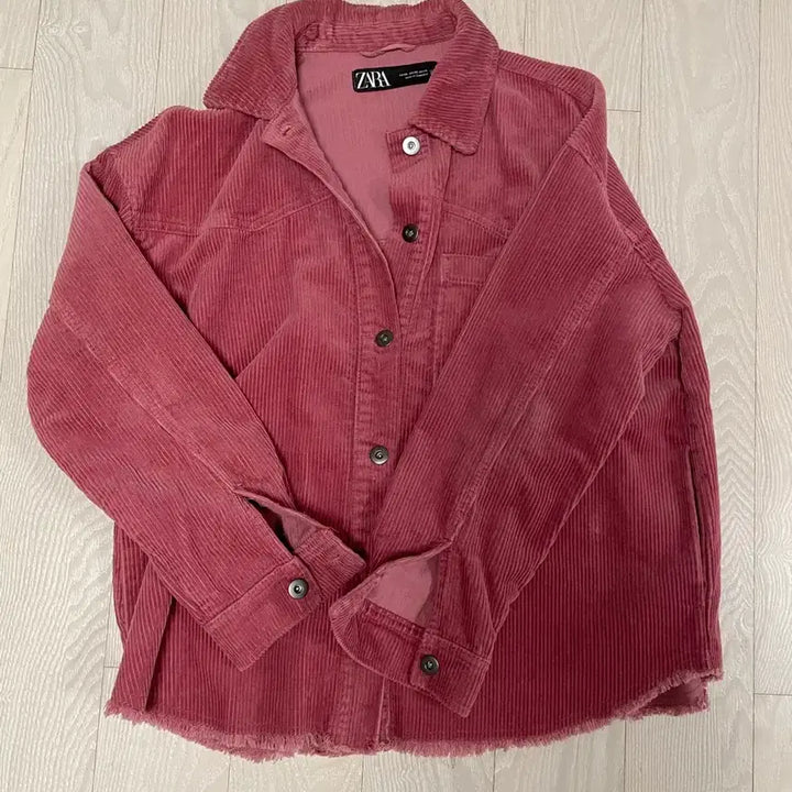 [BUNJANG] Zara Corduroy Pink Jacket / Zara 자라 코듀로이 핑크 자켓