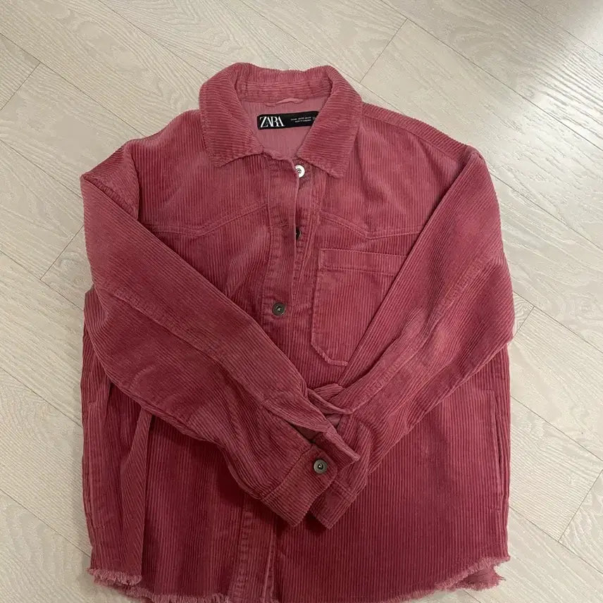 [BUNJANG] Zara Corduroy Pink Jacket / Zara 자라 코듀로이 핑크 자켓