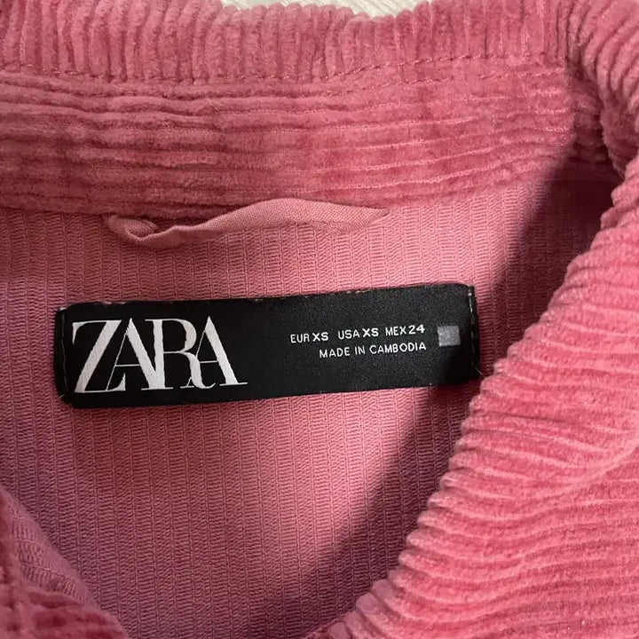 [BUNJANG] Zara Corduroy Pink Jacket / Zara 자라 코듀로이 핑크 자켓
