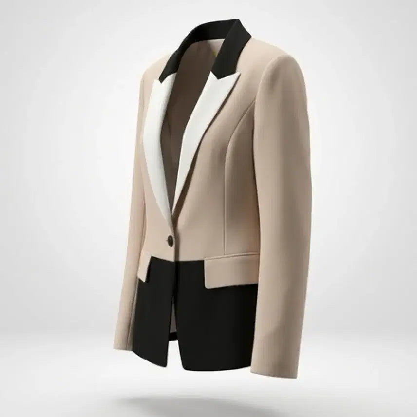 [BUNJANG] Egoist Color Block Formal Jacket BG A-126 / 여성L / 에고이스트 심플 배색 정장자켓BG A-126