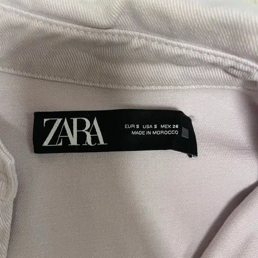 [BUNJANG] Zara Lilac Crop Denim Jacket / Zara 자라 라일락 크롭 데님 자켓