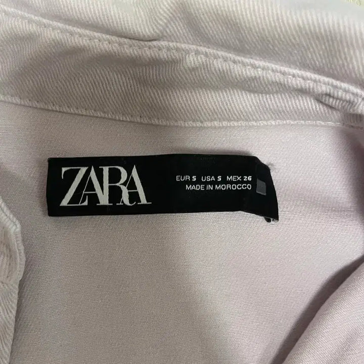 [BUNJANG] Zara Lilac Crop Denim Jacket / Zara 자라 라일락 크롭 데님 자켓