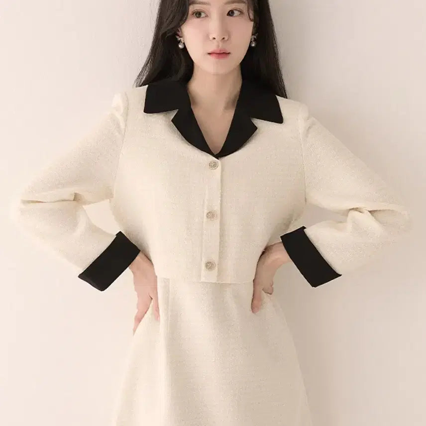 [BUNJANG] Roem Tweed Dress / 로엠 트위드 원피스