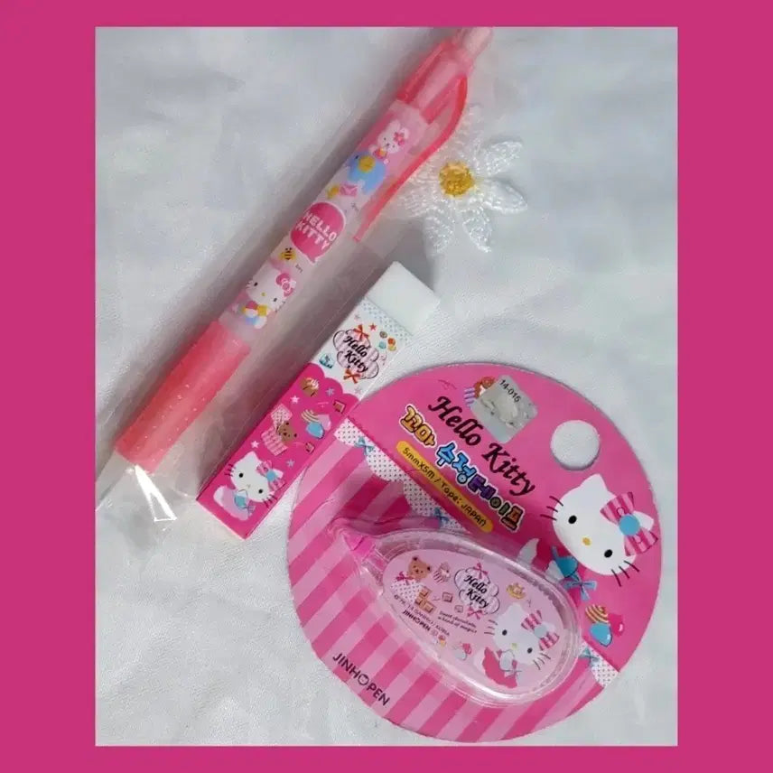 [BUNJANG] Vintage Sanrio Hello Kitty Stationery Bundle Set / [고전문구] 고전키티 3종 일괄