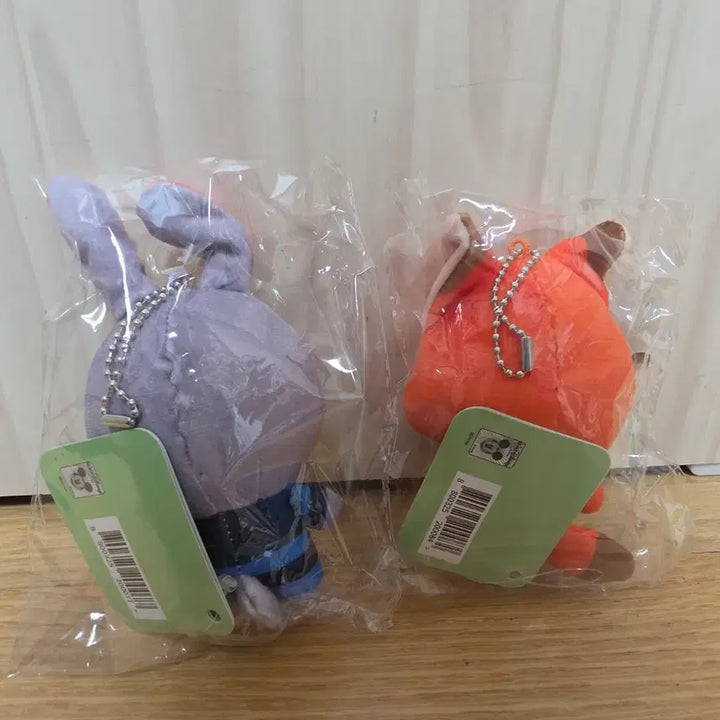 [BUNJANG] Zootopia Nick Wilde &amp; Judy Hopps Plush Keychain Bundle Set / 주토피아 닉 주디 인형 키링 일괄