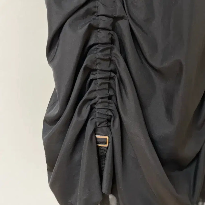 [BUNJANG] Black Shirred Tulle Midi Skirt / 블랙 셔링 튜튜 스커트