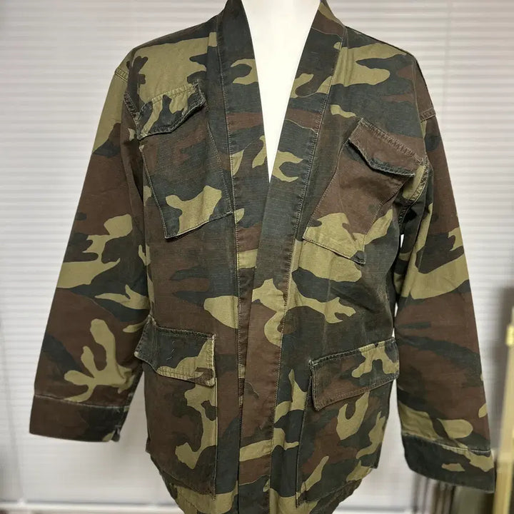 [BUNJANG] United Arrows &amp; Sons Camo Haori Shirt Jacket M / 유나이티드 애로우즈 앤 손즈 카모 토미셔츠 하오리 자켓 M