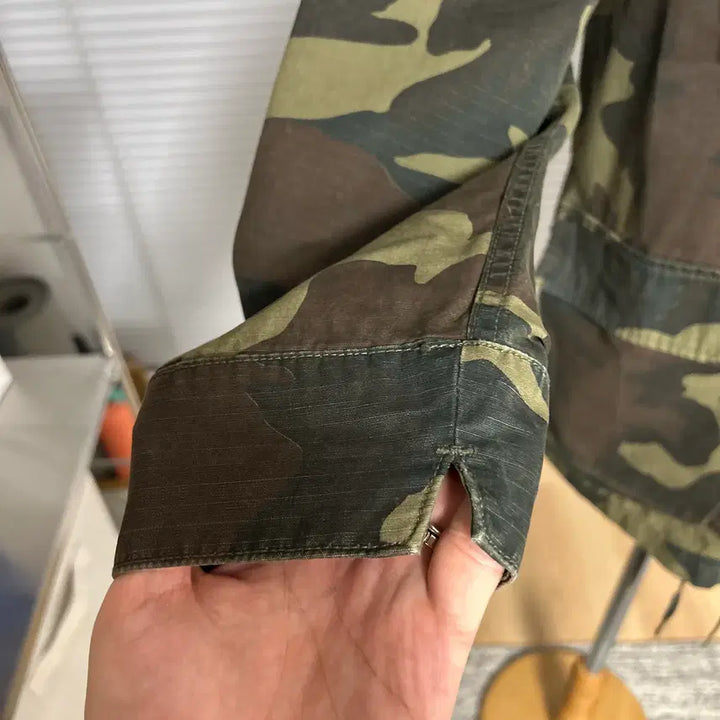 [BUNJANG] United Arrows &amp; Sons Camo Haori Shirt Jacket M / 유나이티드 애로우즈 앤 손즈 카모 토미셔츠 하오리 자켓 M