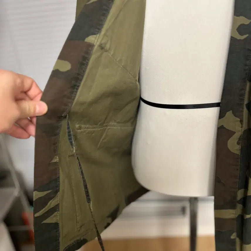 [BUNJANG] United Arrows &amp; Sons Camo Haori Shirt Jacket M / 유나이티드 애로우즈 앤 손즈 카모 토미셔츠 하오리 자켓 M